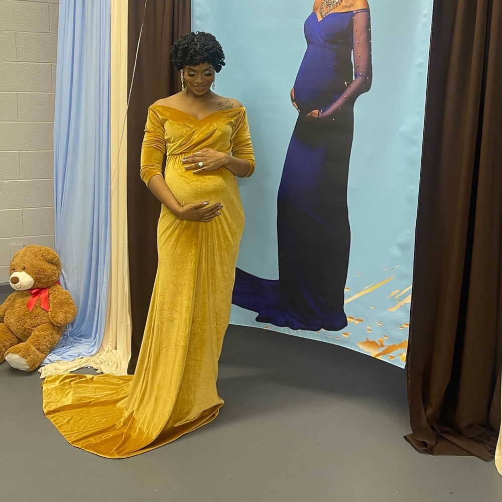 Gold Maternity Gown